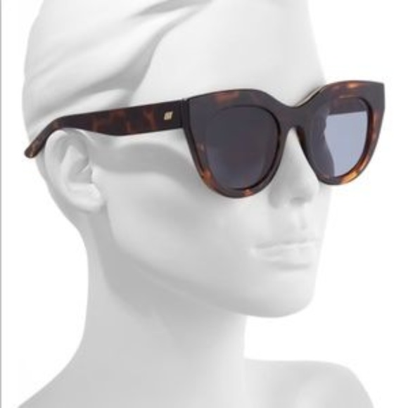NWOT Le Specs Air Heart Sunglasses Tortoise - Picture 4 of 8